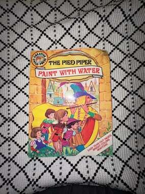 Vintage 1986 The Pied Piper Paint With Water Activity Book Creative Child Press